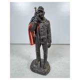 Michael Garman Sculpture with American Flag