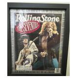 Framed Rolling Stone 'The Seventies' Cover