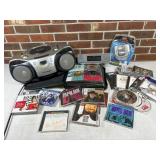 Philips CD Boombox With Assorted Audio CDs