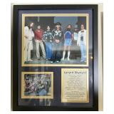 Framed Lynyrd Skynyrd Memorabilia Display