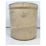 Stoneware Crock with Crown 3 USA Mark