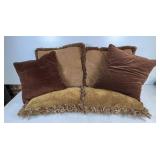 Decorative Cushion Set With Fringe Trim