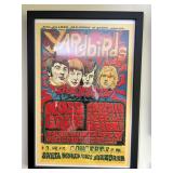 Framed Yardbirds Concert Poster