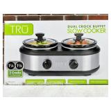 Tru Dual Crock Buffet Slow Cooker