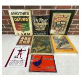 Framed and Unframed Advertising Signs