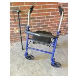 Drive Medical Rollator Walker and Adjustable Cane