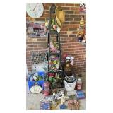 Decorative Americana Items and Plant Stand