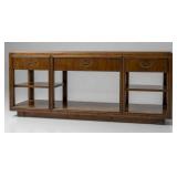 Wooden Sideboard With Shelves and Drawers
