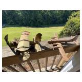Metal Model Biplane and Airplane Figurines