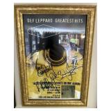 Def Leppard Signed Greatest Hits Poster