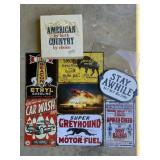 Metal Retro-Style Signs