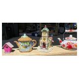 Ceramic Teapots with Decorative Themes