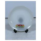 Fire-King Oven Ware Plate with Tulip Design
