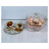 Glass Cake Dome with Stand and Accessories