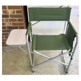 Foldable Aluminum Sports Chair with Side Table