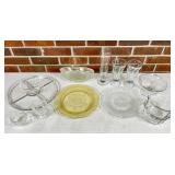 Clear and Etched Glassware