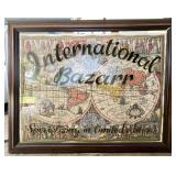 Framed International Bazaar Map Art Print