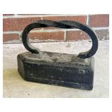 Cast Iron Sad Iron With Twisted Handle