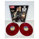 The Rolling Stones LIFE Magazine With Red Vinyl Re