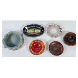 Glass and Ceramic Ashtrays