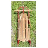 Wood and Metal Steering Sled