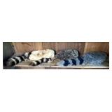Three Fur Caps with Tails