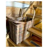 Woven Split Oak Basket with Dual Handles