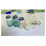 Glass Mason Jars, Various Sizes
