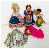 European Doll Figures with Costumes