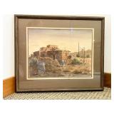 Framed Southwestern Adobe Artwork