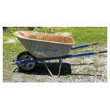 Kobalt Steel Wheelbarrow with Metal Handles