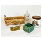 Decorative Items Including Brass Stand