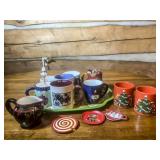Holiday-Themed Ceramic Mug Set
