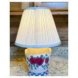 Ceramic Table Lamp with Apple Motif