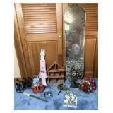 Decorative Items and Wall Mirror