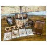 Collection of Decorative Items and Pottery