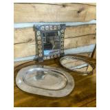 Decorative Sunflower Mirror, Oval Mirror & Tray Lo