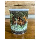 Cypress Ceramic Mug with Horse Artwork