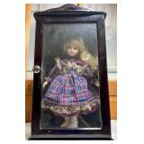 Ashley Belle Porcelain Doll in Display Case