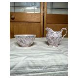 Royal Tuscan Fine Bone China Creamer and Bowl Set