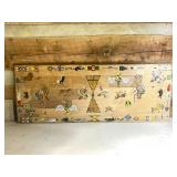 Hand-Painted Wood Panel With Native-American Motif