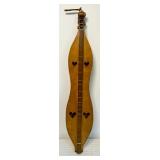 Wood Appalachian Dulcimer with Heart Cutouts