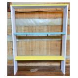 Three-Shelf Painted Wooden Bookcase