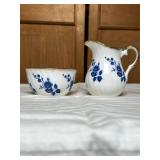 Elizabethan Fine Bone China Creamer and Sugar Bowl