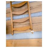Wood Ladder-Back Side Chair with Woven Seat