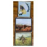Three JD Allen Prints in Frames