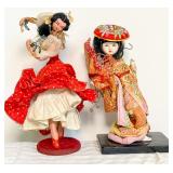 Cultural Figurines, Flamenco and Japanese