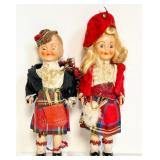 Scottish Dolls in Traditional Attire