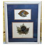 Framed Artworks Featuring Leaf Paintings