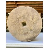 Round Stone Mill Wheel with Square Center Hole